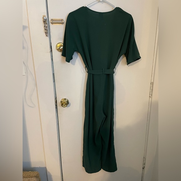 ASOS DESIGN Petite Wrap Jumpsuit With Self Belt - Picture 8 of 9